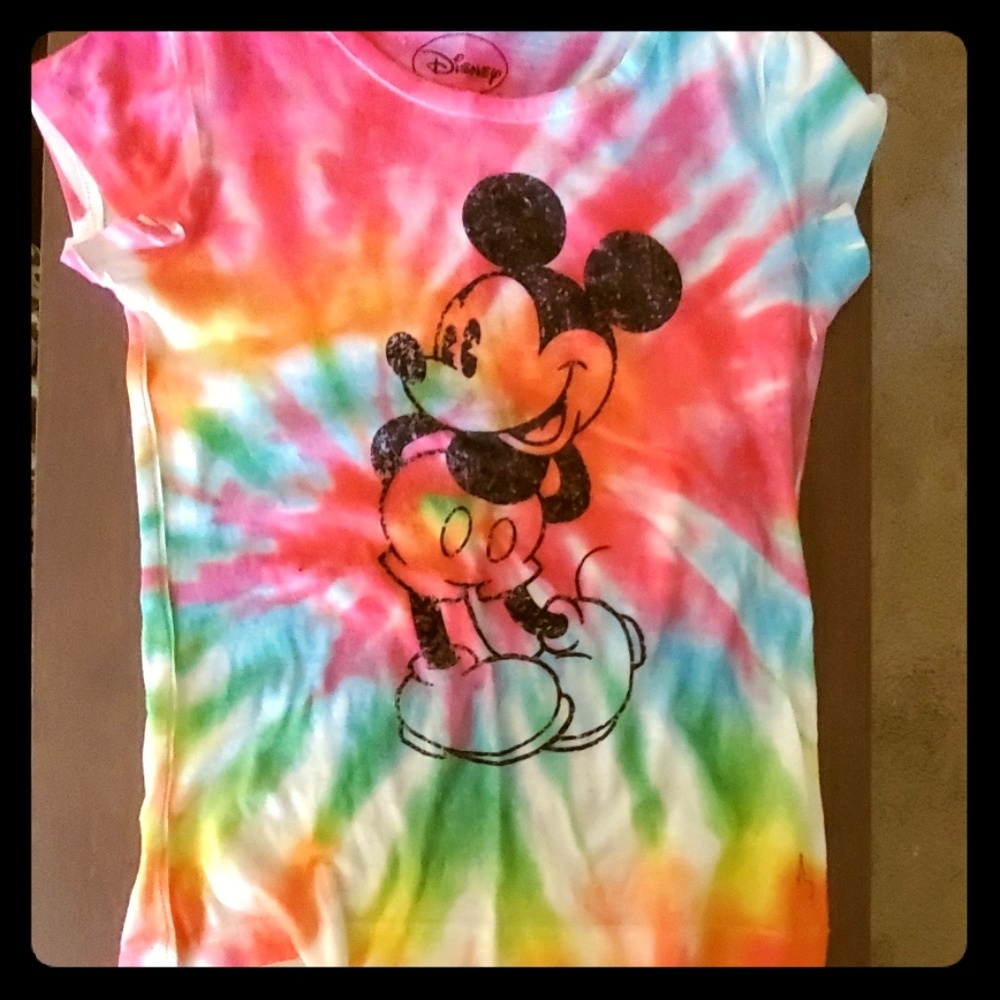 Tie dye Disney Mickey mouse shirt
